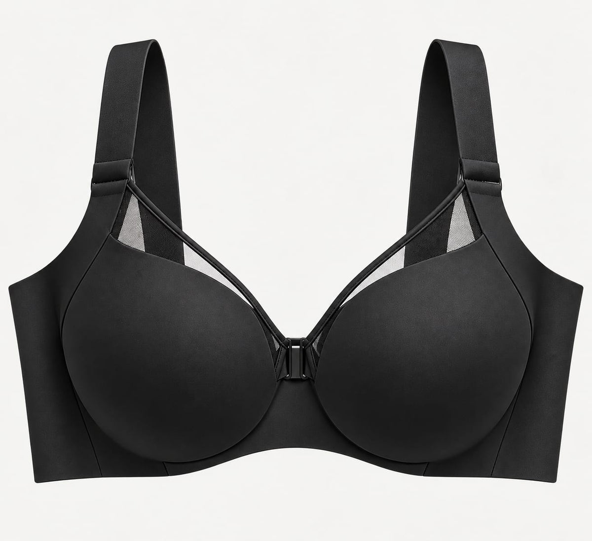 Black Front Closure Push-Up Bra
