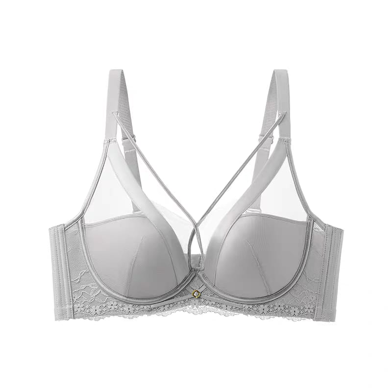 Lace Push-Up Bra with Strappy Back