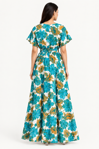 Women's Tropical Floral Maxi Dress | Luma NZ