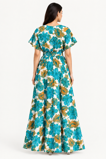 Women's Tropical Floral Maxi Dress | Luma NZ