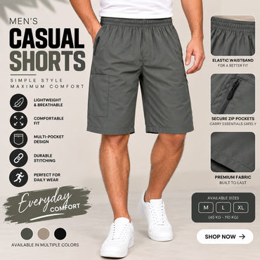 Men’s Casual Multi-Pocket Shorts – Comfortable Everyday Wear