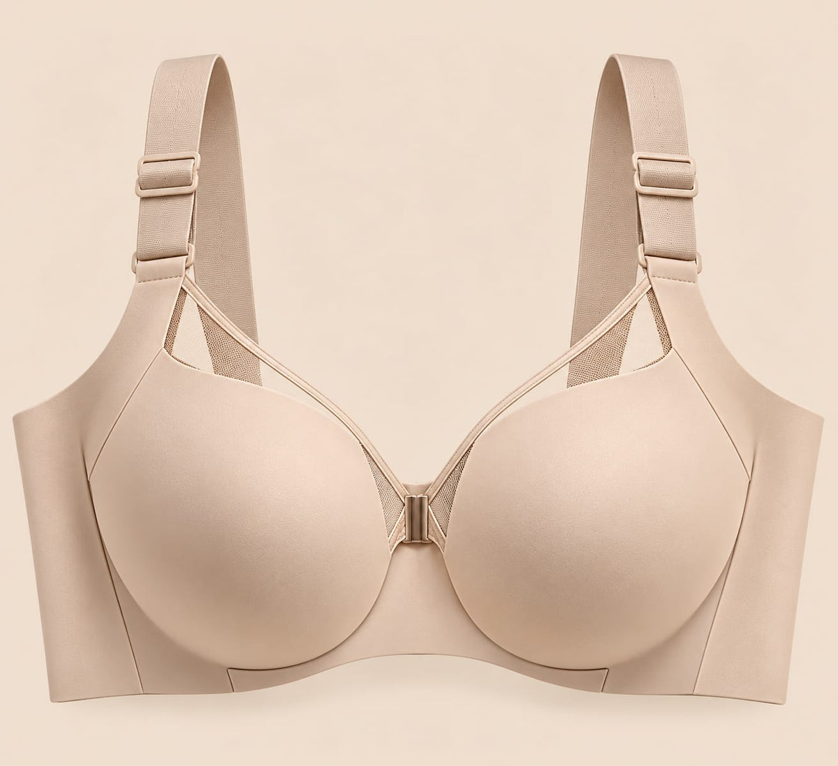 Women’s Nude Front Closure Smooth Support Bra