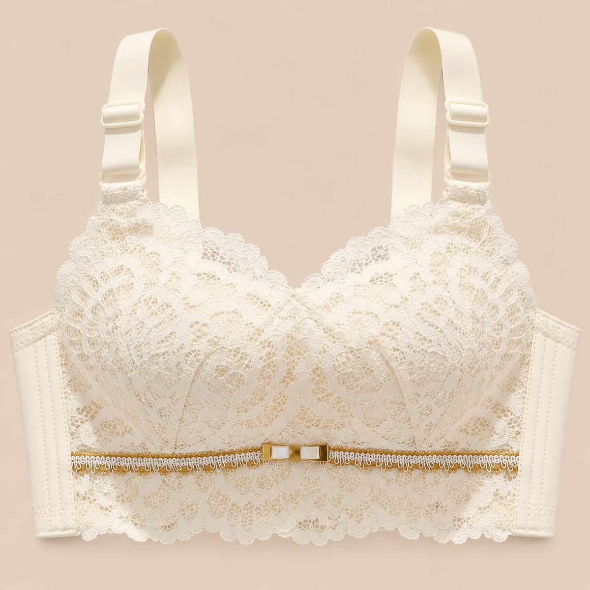 Women’s Ivory Floral Lace Underwire Bra